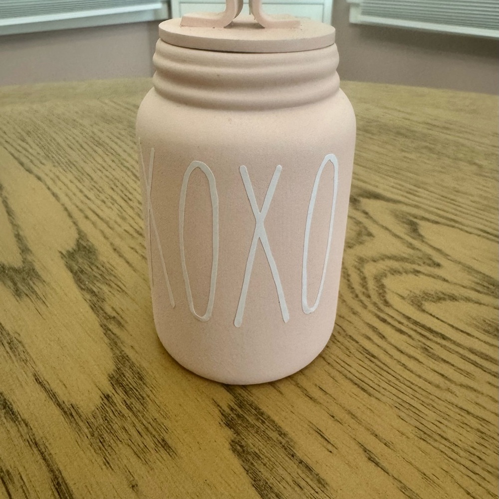 Pink XOXO Jar with Lid